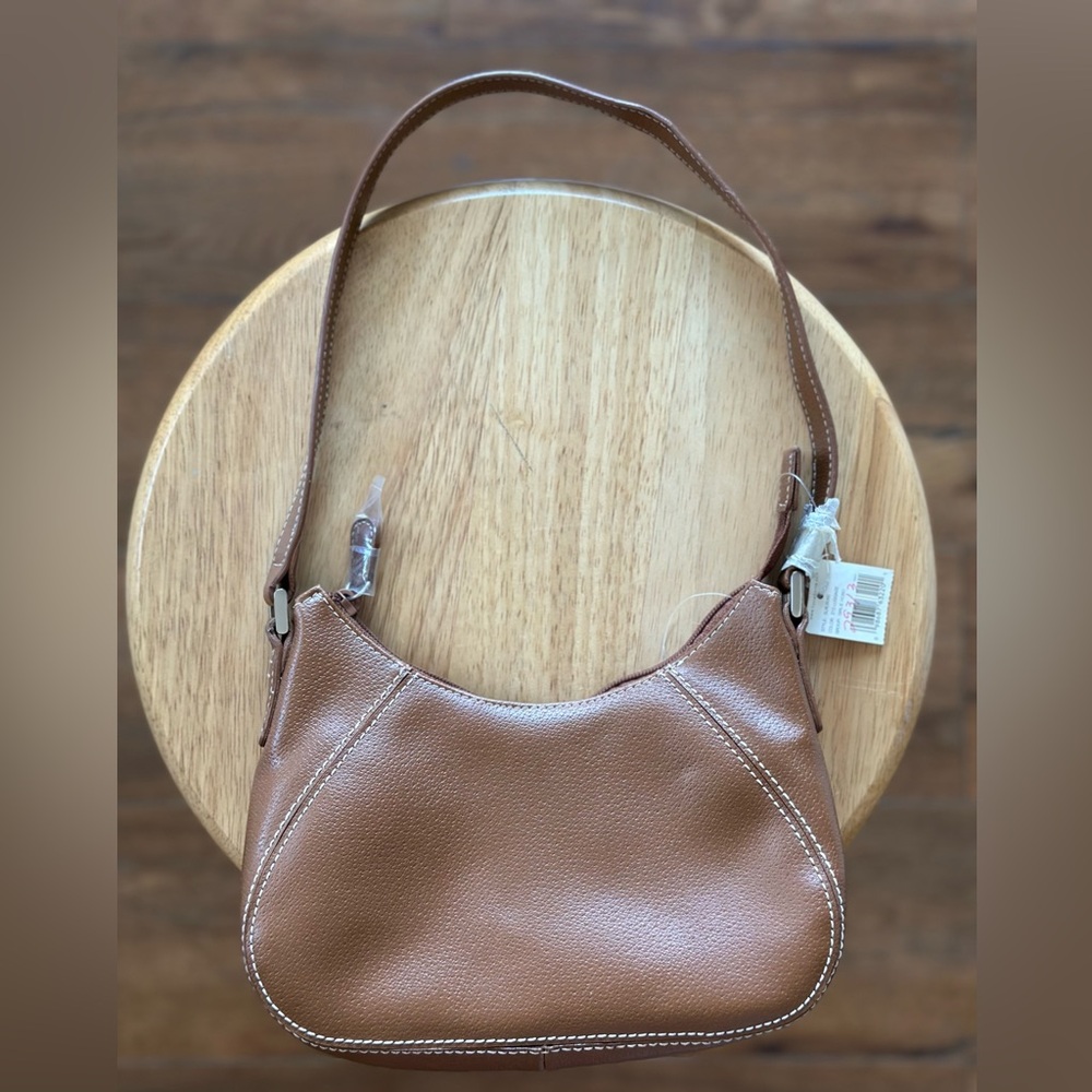 90’s Classic Tan Hobo Shoulder Bag